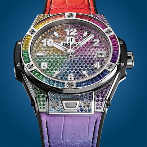 hublot rainbow dial|hublot big bang watches.